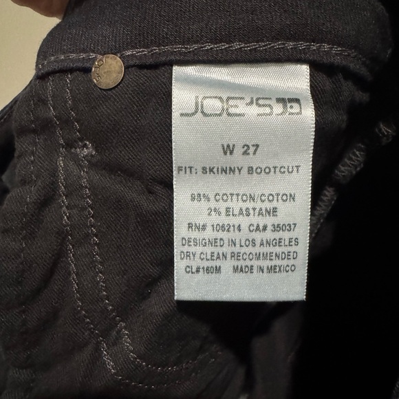 Joe’s Jeans - Skinny Bootcut - Dark Blue Wash - Size 27 - Picture 8 of 9
